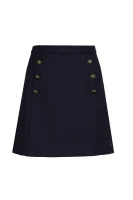 Skirt HEMILY | with addition of wool Tommy Hilfiger navy blue